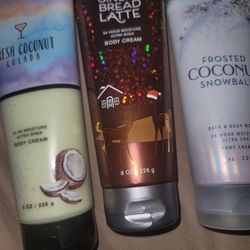 3 Body Creams From Bath And Body Works
