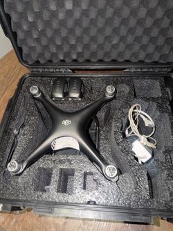 DJI Phantom 4 Drone Bundle + 2 Batteries & Case – No Remote –