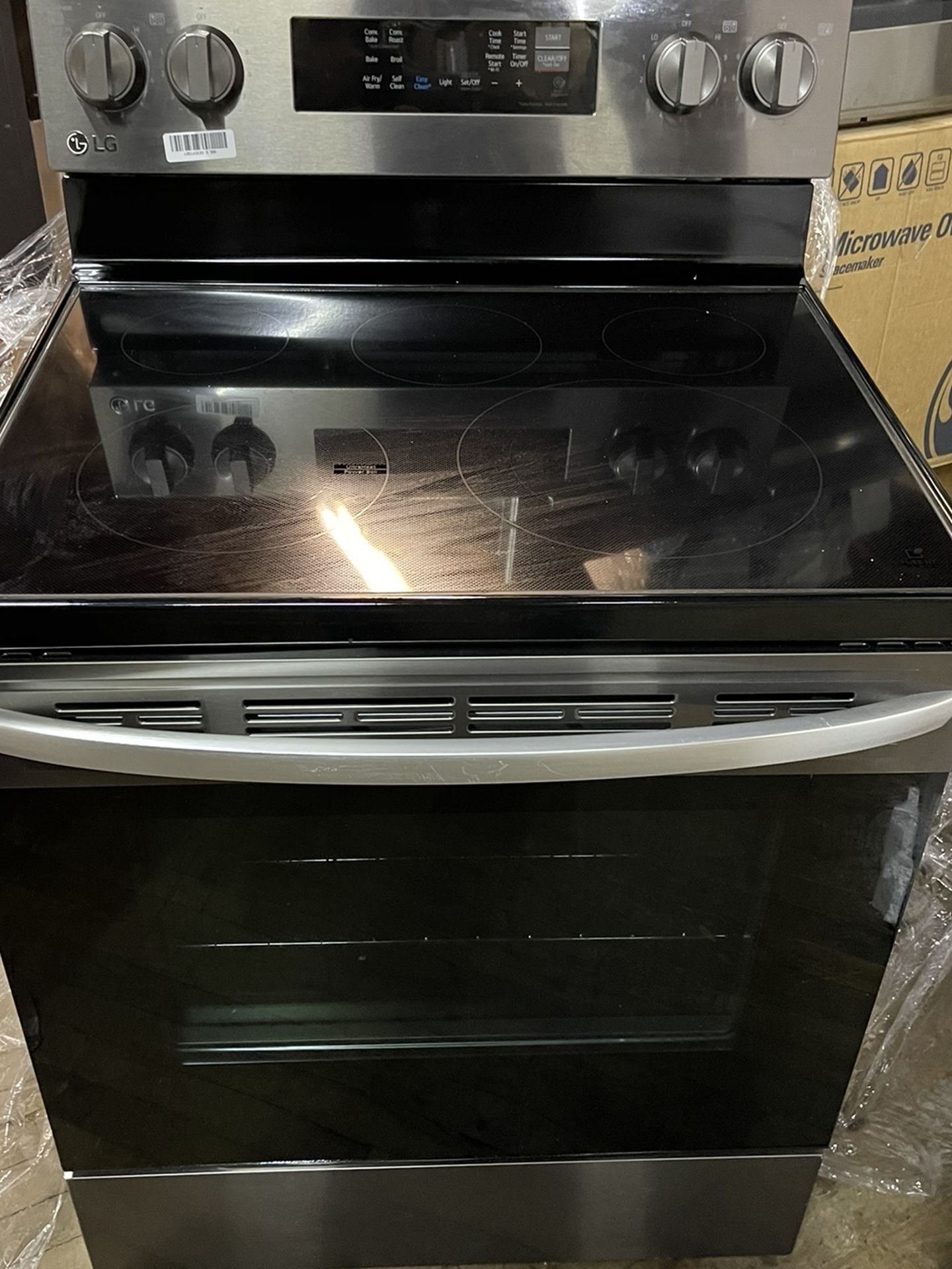 LG 30" Electric Range and AirFry - Black Stainless Steel