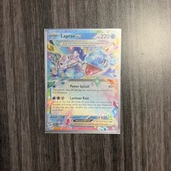 Lapras EX 032/142 Double Rare Holo - Stellar Crown - Pokemon TCG Card