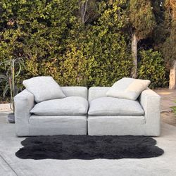 Restoration Hardware RH Cloud Modular 2-Piece Sofa Couch (FREE DELIVERY 🚚)