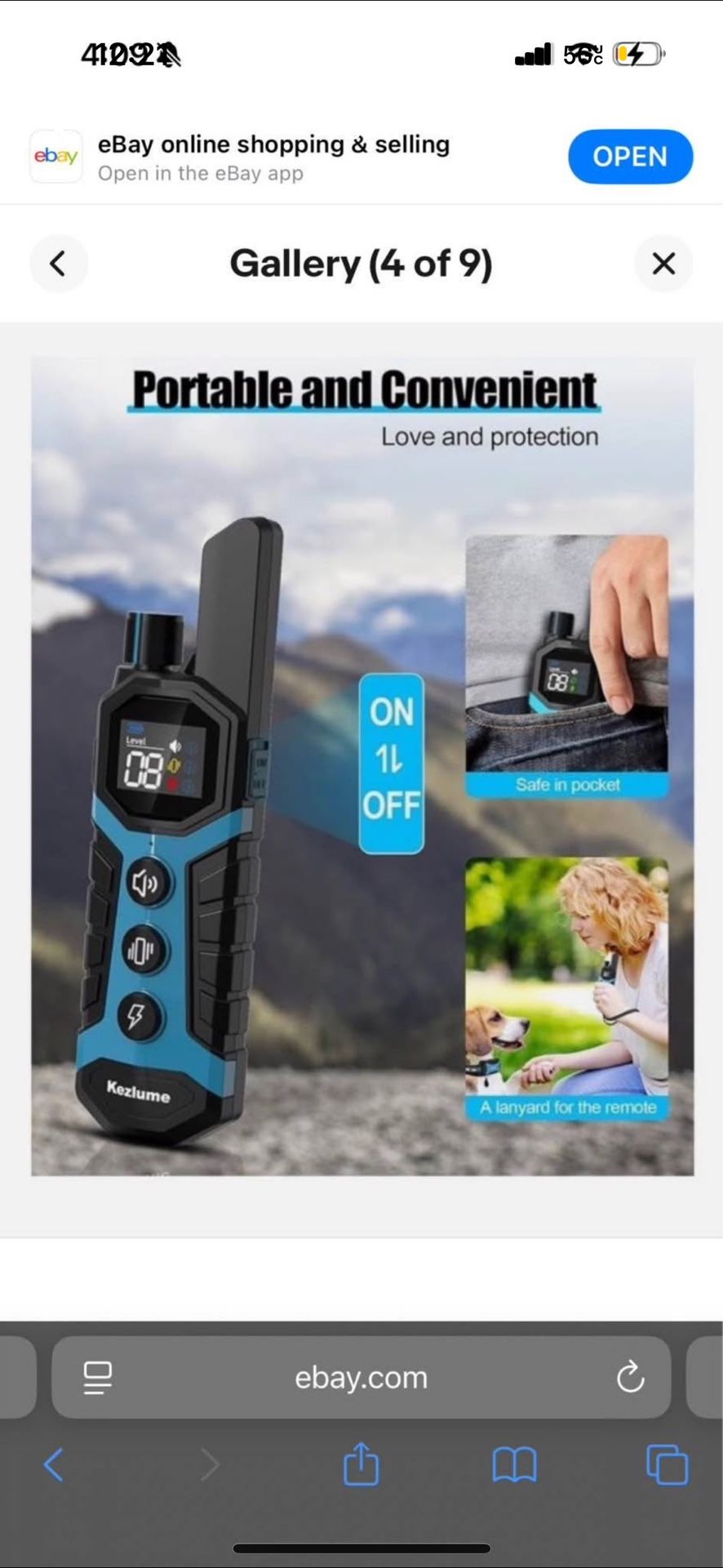Dog Shock Collar - 4000FT Dog Training Collar with Remote Innovative