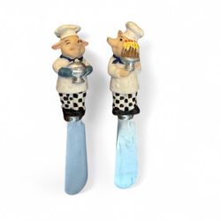 Vintage Boston Warehouse Chef Pigs Knives 