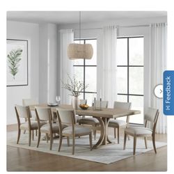 Costco Floor Model Mercer Dining Table and 8 Chairs