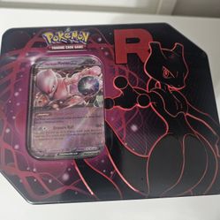 Team Rocket Mewto Tin Pokemon 