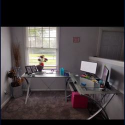 Glass Office Desk 