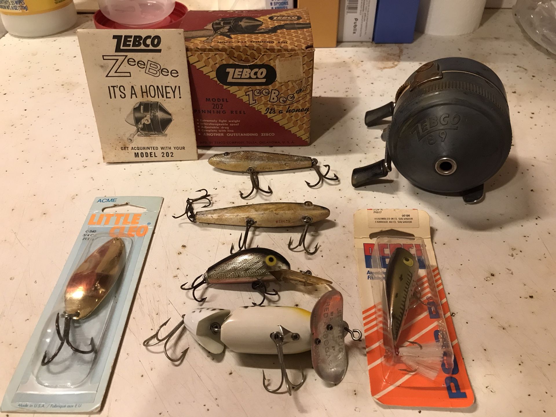 Vintage Fishing Reel & Lures