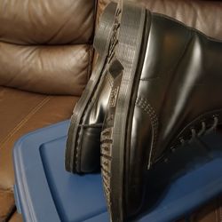 Dr. Martens Black Dragon Leather Boots 