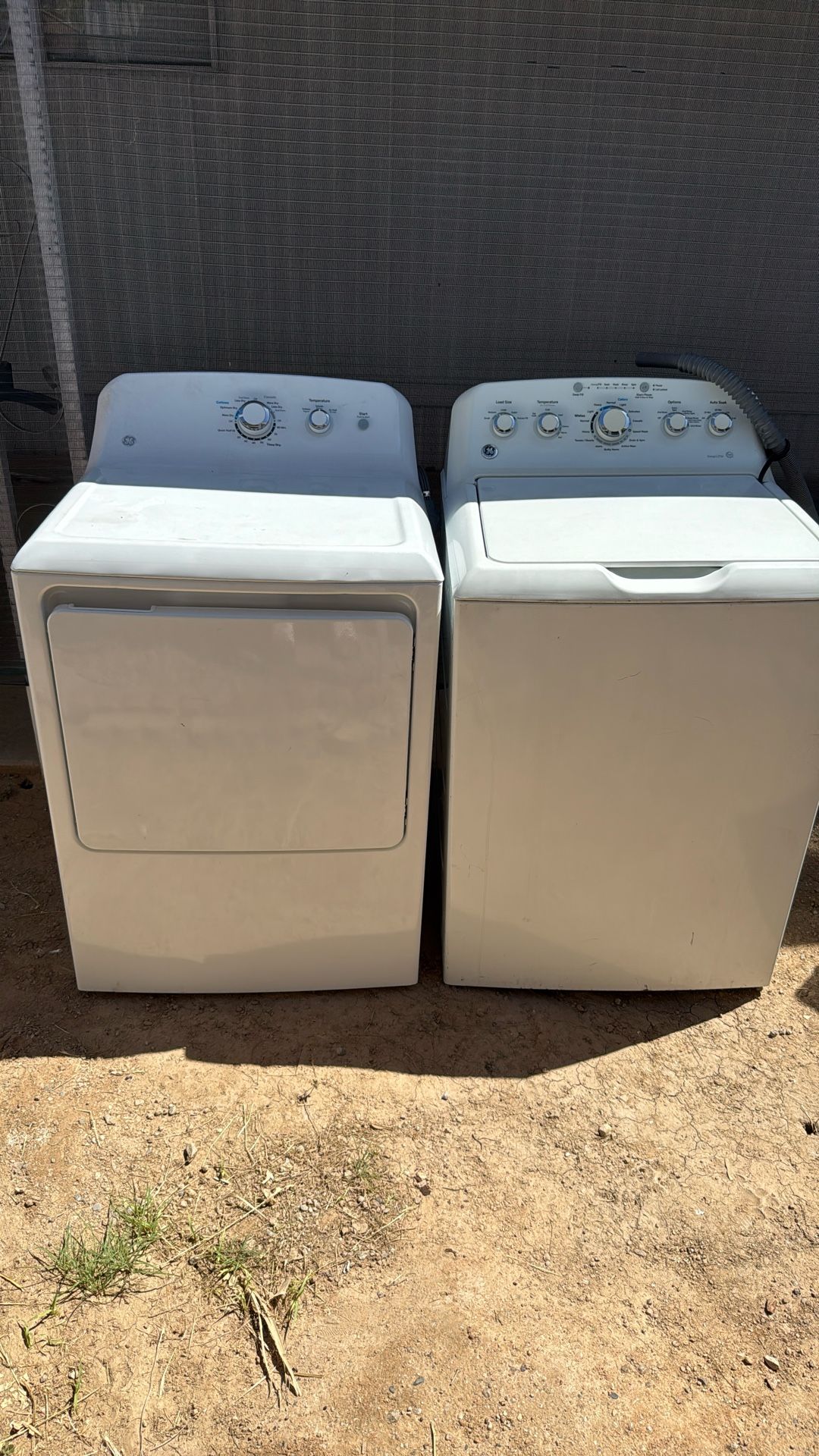 GE Washer And Electric Dryer 