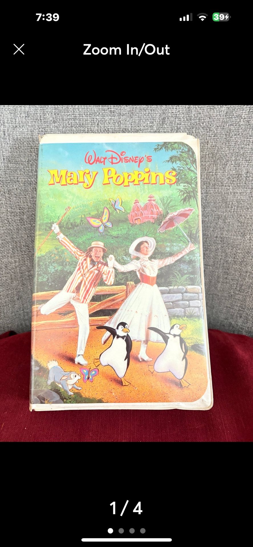 Mary Poppins/ Home Video (VHS, Clam Shell)