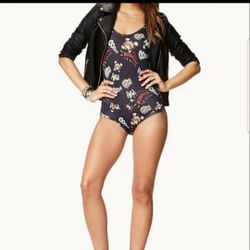 Comic Graphic Print Bodysuit