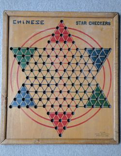 Vintage Large Chinese Checkers Board