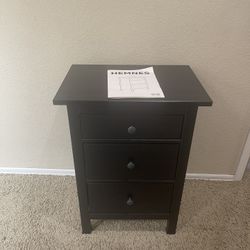 Hemnes IKEA 3 Drawer Nightstand