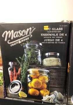 4 mason jar canister set