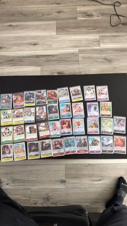 One piece TCG - 38 card Lot (All Foil) - No duplicates