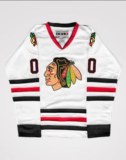 (NEW) CHRISTMAS VACATION BLACKHAWKS HOCKEY JERSEY 2XL "CLARK GRISWOLD "