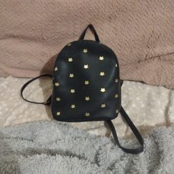Small Black Cat Backpack 