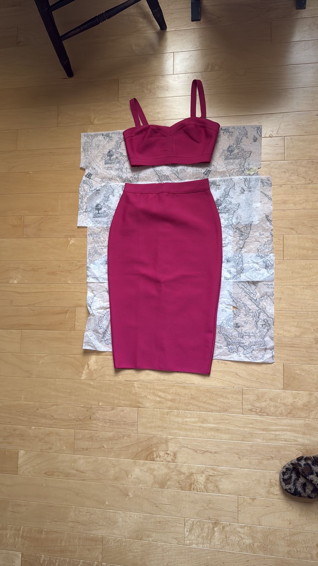 Pink Superdown Pencil Small Skirt Set