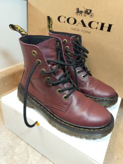 Authentic Dr. Martens Luana Boots - Burgundy - Size US 6 / UK 4 - Excellent Condition