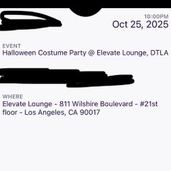 Halloween Costume Party 2 Tickets 