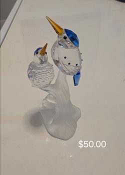 Swarovski Malachite Kingfishers