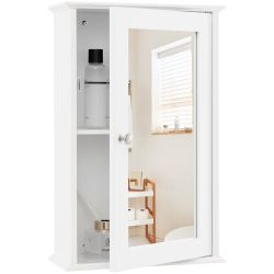 New 21” x 13” Bathroom Medicine Cabinet with Mirror Cabinet, Adjustable Shelves & Reversible Door