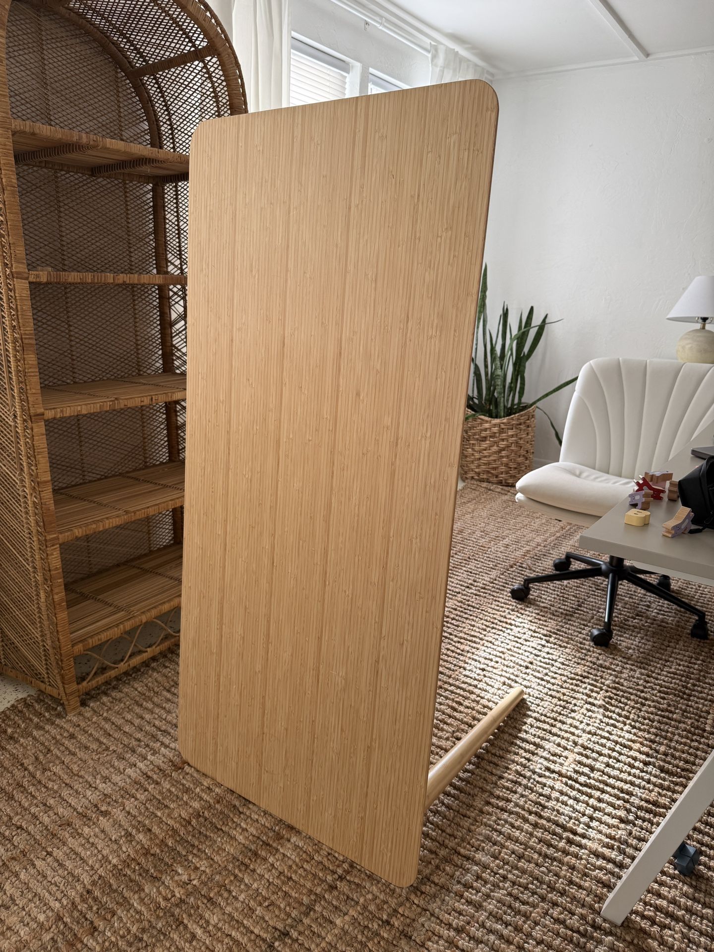 IKEA Anfallare Bamboo Table Tops (2) And Legs