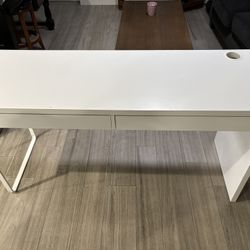 White IKEA Desk