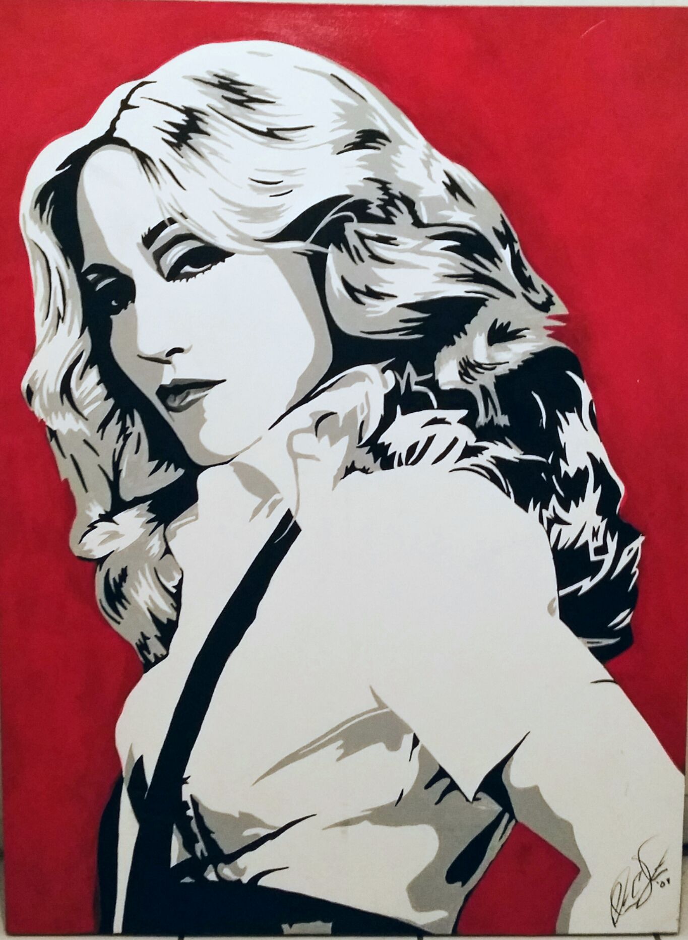 3ft x 4ft Custom Madonna painting