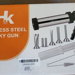 Stainless steel jerky gun
