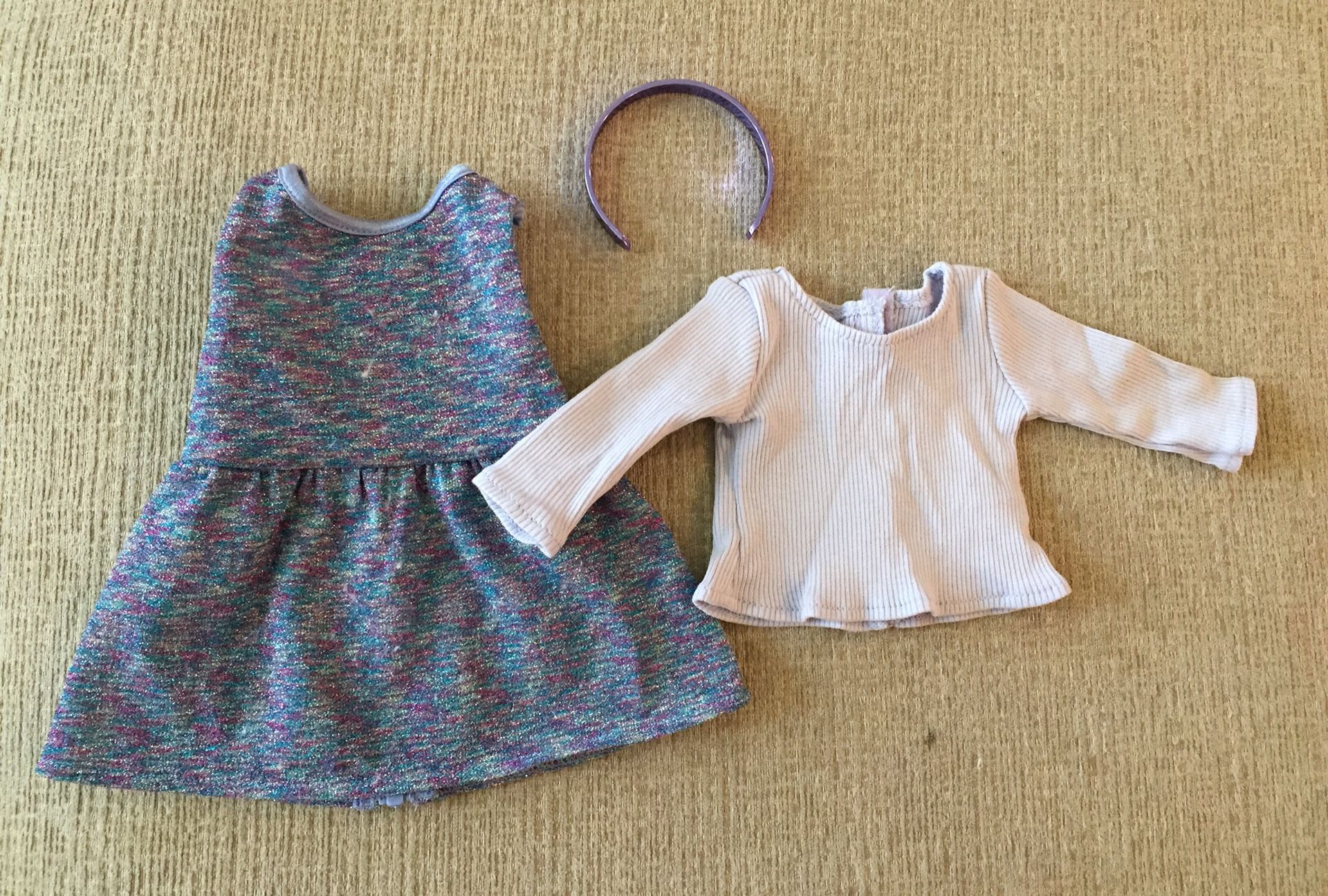 American Girl 18” Doll Purple Sparkle Jumper