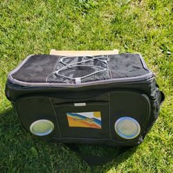 Insulated Cooler Bag Bluetooth Speakers 24 cans 2 gallons Food Drinks | Rechargeable Battery Supports iOS & Android | Leakproof Foldable Travel Campin