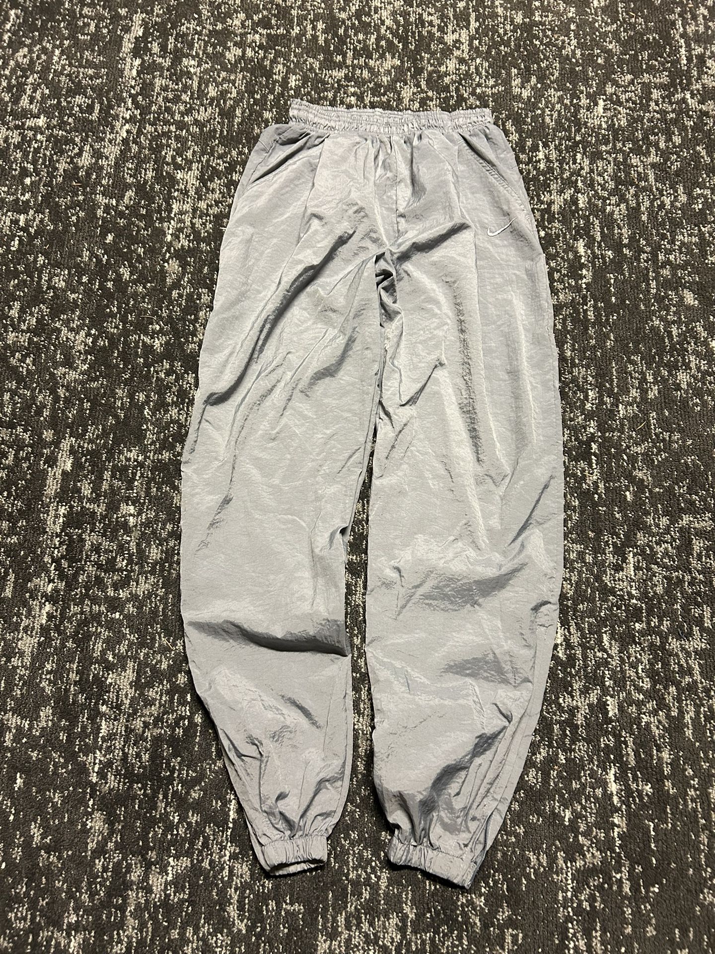 Gray Adjustable Cuffed Vintage Nike Track Pants Size Medium Can Fit A Large
