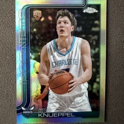 2025-26 Topps Chrome Kon Knueppel Silver Refractor RC #254