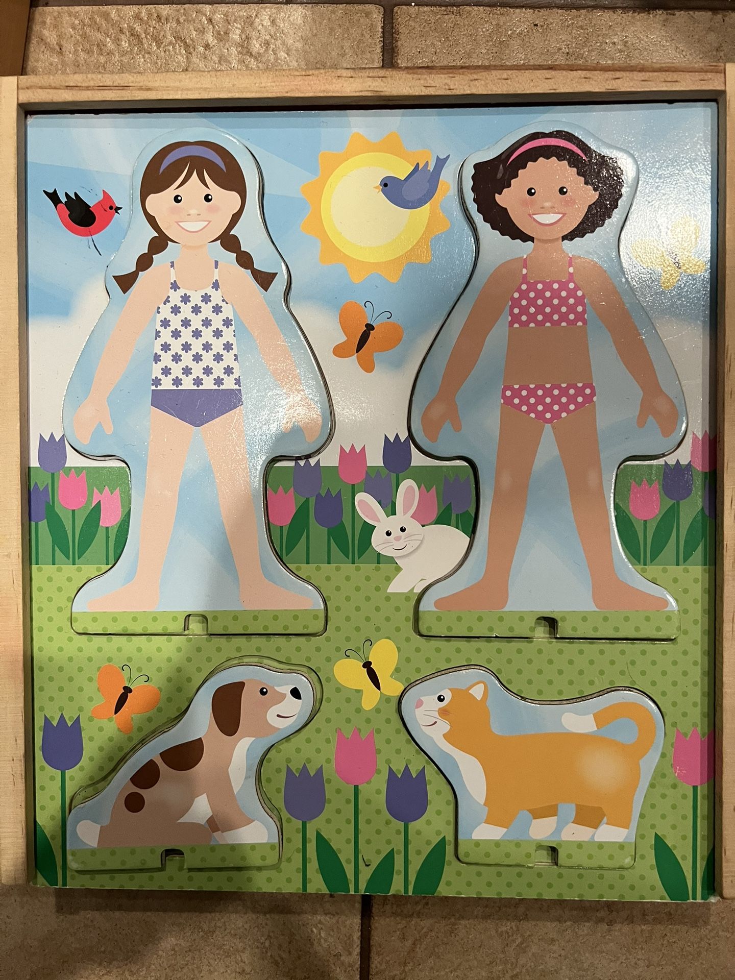 Melissa And Doug Wooden Dress Up Dolls