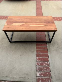 Wood and Metal Coffee Table