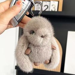 Bunny Keychain ( Gray )