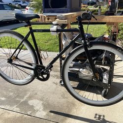 50 cm Pure Fix Matte Black New Tires And Cranks