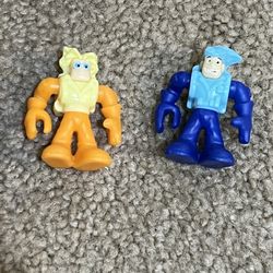 Kinder Joy Surprise Figure Blue Astronaut & Yellow monster Miniature Toy