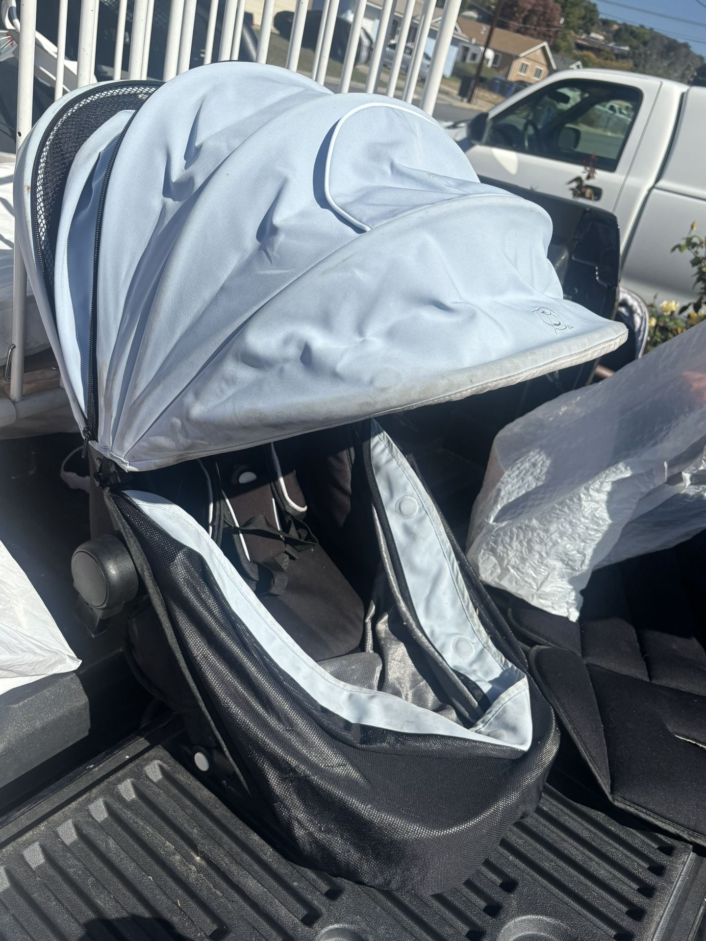 Mocking Bird Stroller Blue Seat