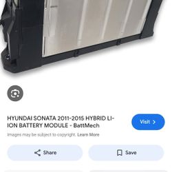 2017 Hyundai Sonata Ion Battery 