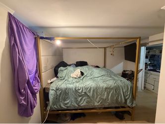 King size bed.  Castle bed.