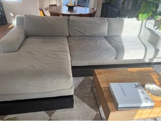 West Elm Gray Performance Fabric Sectional
