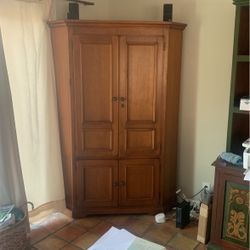 Corner Unit Entertainment Center Armoire 