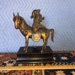Chinese Iron Man On Horse