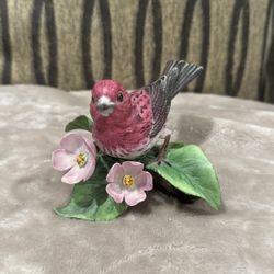 Lenox Purple Finch Figurine / Garden Bird Collection