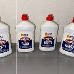Pack of 4 Huge Containers of Lighter Fluid : Kingsford Charcoal Lighter Fluid Odorless Quart 32 Fluid Ounces