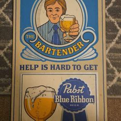 Pabst Blue Ribbon Bar Sign
