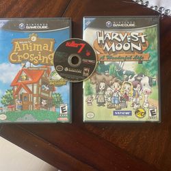 3 Game Cube Games. Animal Crossing , Harvest Moon And Killer 7