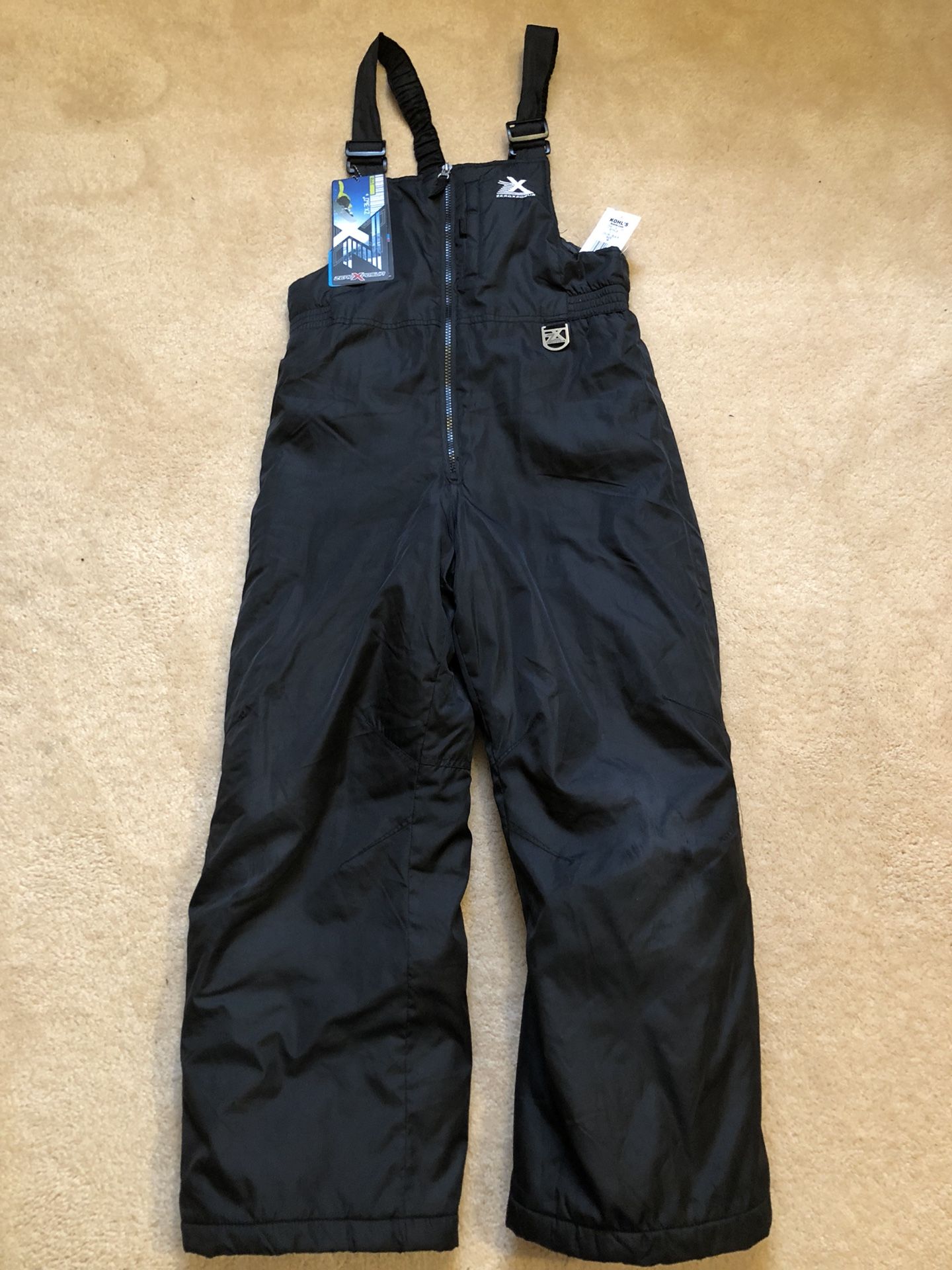 NEW! Youth Zeroxposur Snowbibs Sz 10/12